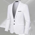 thumbnail image 3 of Riecok Blazers for Men Button Front Business Suit Jacket Solid Long Sleeve Casual Coat Formal Office Clothes with Pocket, 3 of 7