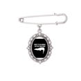 thumbnail image 1 of What If An Animal Put On Your Skin Brooch Pin Dress Shirt Shawl Clips, 1 of 3