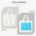 thumbnail image 2 of Yiaed Sky Blue Glitter Print Fluffy Shoulder Bag Plush Bags Women Ladies Tote Bag Fluffy White Furry Purse Handbag for Autumn and Winter, 2 of 7