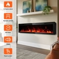 thumbnail image 4 of BREEZEHEAT 68 inch Electric Fireplace in-Wall Recessed and Wall Mounted Fireplace Heater,Linear Fireplace with Multicolor Flame,Timer,Low Noise,750/1500W,Remote Control, 4 of 9