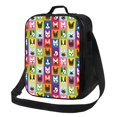 thumbnail image 1 of Disketp Colorful Bulldog Bolsa Térmica Estampada para Almuerzo, Lonchera para Hombres y Mujeres Adultos, 1 of 7
