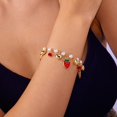 thumbnail image 3 of Giaone Stylish Adjustable Bracelet with Heart and Fruit Charm for Trendy Women, 3 of 9