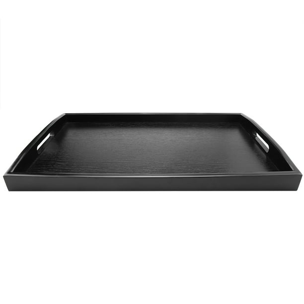 Rdeghly Large Wood Serving tea Water Drinks Tray Wooden Breakfast Tea Serving Tray With Handle Serving tea Tray Wooden Breakfast Tea Tray
