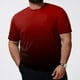 thumbnail image 1 of Tops para hombre, blusas y camisas de manga corta con cuello redondo para hombre, blusa informal grande con cuello redondo y manga corta degradada, blusa de poliéster para hombre, 1 of 4