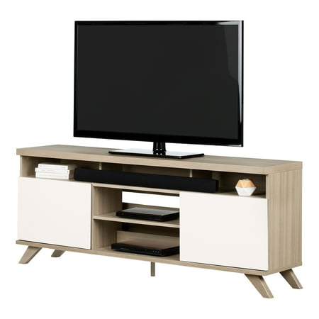 Cinati TV Stand with Doors White - South Shore