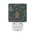 thumbnail image 5 of Yayeee LED Plug in Night Light for The Home with Auto Dusk to Dawn Light Sensors, 2 Pack, Christmas Gingerbread, 5 of 6