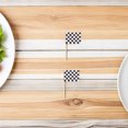 thumbnail image 4 of OFFIGAM Racing Car Checkered Flag Cupcake Toppers, 120 Multi-Color Paper and Wood Decorations for Birthday Party, 4 of 8