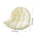 thumbnail image 3 of Thickened Hanging Basket Seat Cushion, Large Size 31.5x39.4 Inches, Hammock Swing Chair Cushions, Soft Egg Patio Chair Cushion with High Elasticity PP Cotton, for Indoor and Outdoor Garden Offices, 3 of 3