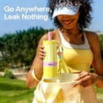 thumbnail image 4 of Sidagar 24 oz Ceramic Lined Insulated Water Bottle with Straw and Carry Strap, Pastel Yellow, 4 of 9
