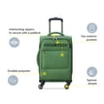 Securitech by Delsey, Vanguard 20" Carryon Softside Spinner Luggage Green