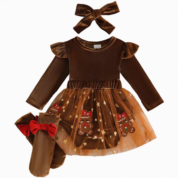 0-3 Months Newborn Preemie Boys Girls Underwear Pajamas Rompers Home Clothes Baby Girl Outfit Christmas Man Romper Dress Cute Infant Xmas Winter Clothes Brown Rompers Baby Gift