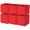 Red, variant on odorsTT 6 Pack Collapsible Cube Storage Bins, Fabric Storage Cubes Basket Organizer Bins with Handles for Closet(10.5" X 10.5") - Red