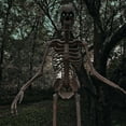 thumbnail image 5 of Haunted Hill Farm 8 ft Tall Motion-Activated Towering Skeleton, Premium Talking Halloween Animatronic Decoration, Plug-In, HHTWRSKEL-2FLSA, 5 of 20