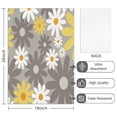 thumbnail image 2 of 2 Pcs Funny Kitchen Towels,Gray Daisy Flower Yellow Blooms Pattern Microfiber Dish Towels,Kitchen Tea Towels,Kitchen Towel Set (18" X 26"), 2 of 7