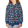 thumbnail image 2 of DISNIMO Soccer Hoodie Girls Basketball Hoodies Kids Baseball Hoodie Kids Zipper Hoodie Boys Zip Up Hoodies Size 14-16 Youth Sweatshirt Girls Hooded Sweatshirts Juniors Jackets Casual Jacket, 2 of 7