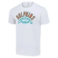 thumbnail image 2 of Men's Starter  White Miami Dolphins Half Ball Team T-Shirt, 2 of 3
