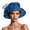 Blue, variant on Women Sun Hats UV Protection Wide Brim Dress Hat Lightweight Plain Portable Hat for Formal Outdoor Green