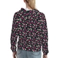 thumbnail image 7 of Sikiie Daisies Flowers Women's Casual Hoodies Long Sleeve Lightweight Pullover Tops Loose Sweatshirt-Medium, 7 of 7