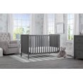 Delta Children Hudson 4in1 Convertible Crib, Charcoal Grey