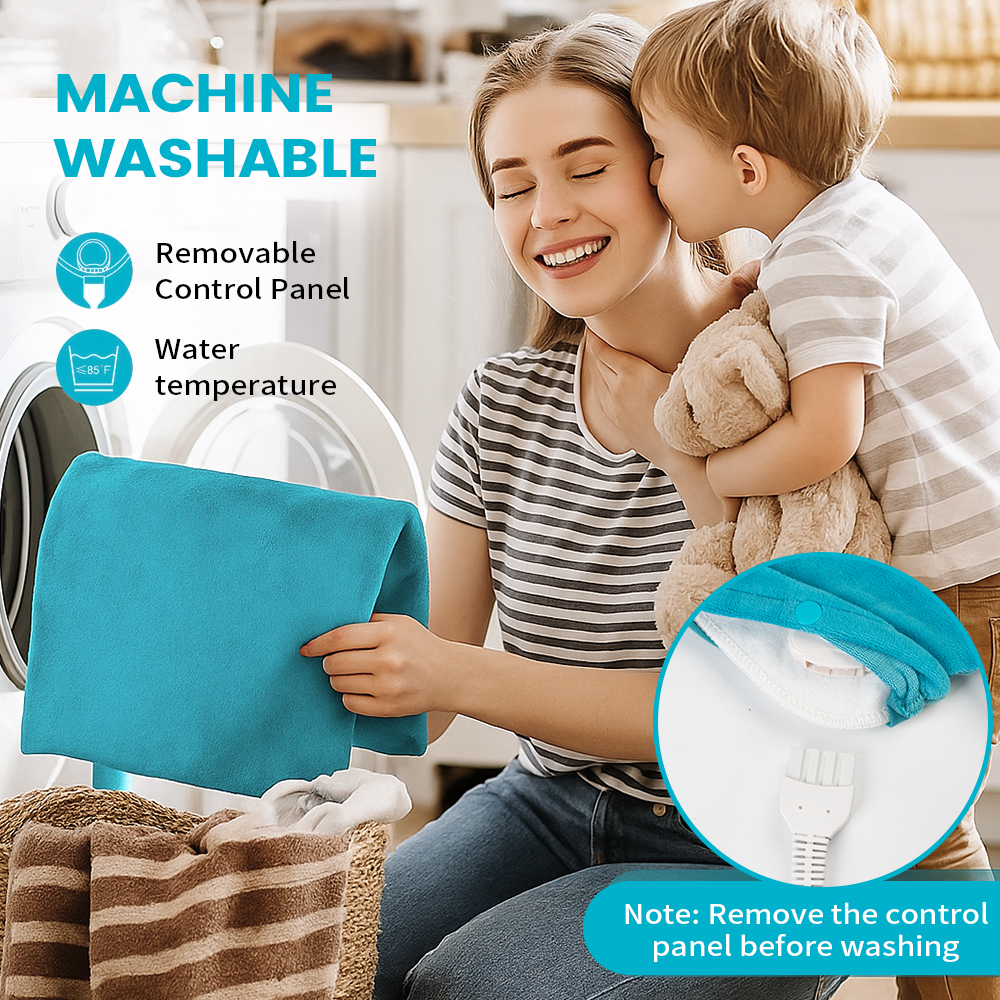 COWIN Heating Pad 12" x 24" with Auto Shutoff Blue photo 7