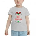 thumbnail image 2 of Best Present Ever Short Sleeve Cute Toddler T-Shirts for Boys Girls (Gray, 5/6T), 2 of 5
