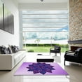 thumbnail image 7 of Ahgly Company Machine Washable Indoor Rectangle Transitional Bright Purple Area Rugs, 7' x 10', 7 of 7