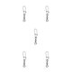 thumbnail image 3 of Greeniant Paquete de 10 pines de conector de pesca de acero inoxidable, rodamiento de anzuelo portátil a presión, aparejos de anzuelo para profesional Type2 NO2 Greeniant  CBP493737, 3 of 4