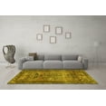 thumbnail image 3 of Ahgly Company Machine Washable Indoor Rectangle Persian Yellow Traditional Area Rugs, 8' x 10', 3 of 4