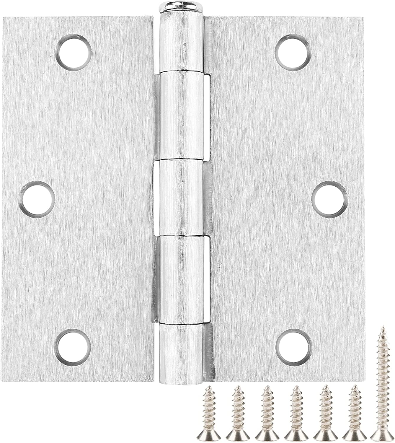 TDCHINGES 108 Pack Nickel Door Hinges Satin Nickel 3.5 x 3.5 Inch