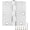 Brushed Nickel, variant on Square Door Hinges Satin Nickel 3.5" x 3.5 Inch Brushed Nickel Door Hinges,3 1/2" Interior Door Hinge Square Corners 3 ½" Silver Iron Residential Hinges for Doors Bedroom Security Hardware 12 Pack