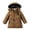 Khaki-02, variant on Nugftut Puffer Jackets Boys Size 7 Years Hooded Winter Coats Warm Windproof Jacket with Faux Fur