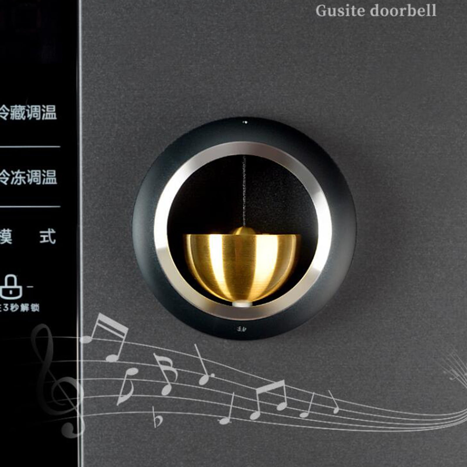 Eoperou Metal Shopkeepers Bell Loud Sound Front Door Hanging Aluminum Bass Bell Wind Chime Door Opening Doorbell Home Office Coffee Shop Entrance Decoration