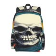 thumbnail image 2 of Disketp Modern Hip-Hop Skull Mochila Escolar de Gran Capacidad y Peso Ligero, Mochila de Viaje Ideal para Escuela, Trabajo y Uso Diario, Cómoda y con Estilo, 2 of 8