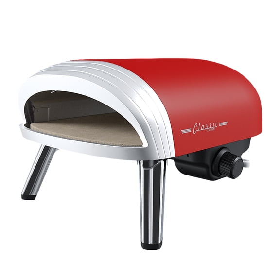 Unique Appliances Classic Retro 12" Propane Pizza Oven Matte Red