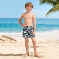 thumbnail image 6 of ATOGUTA Swim Shorts for Boys with Liner Bathing Suits Summer Quick Dry Swimwear Swim Trunks Size 5T-14, Gray, 6 of 6