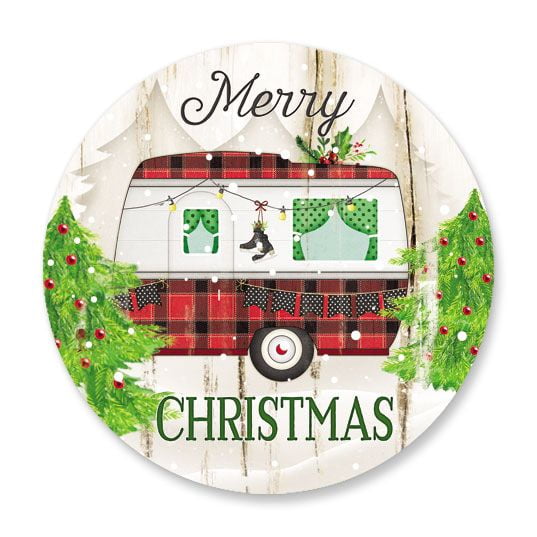 CURRENT Camping Christmas Seals (902742)- Set of 72 Envelope Stickers, 1.5 inches Diameter, for Cards, Presents, and Crafts