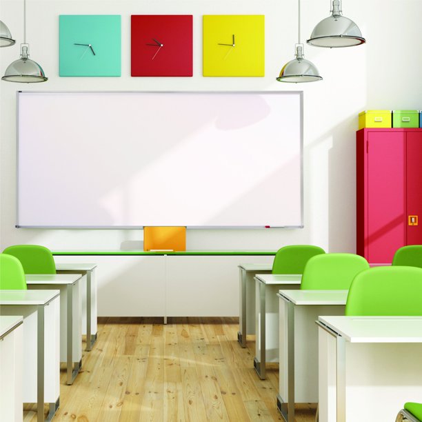 Quartet Porcelain Long Whiteboard 144 x 48 12 x 4 Aluminum