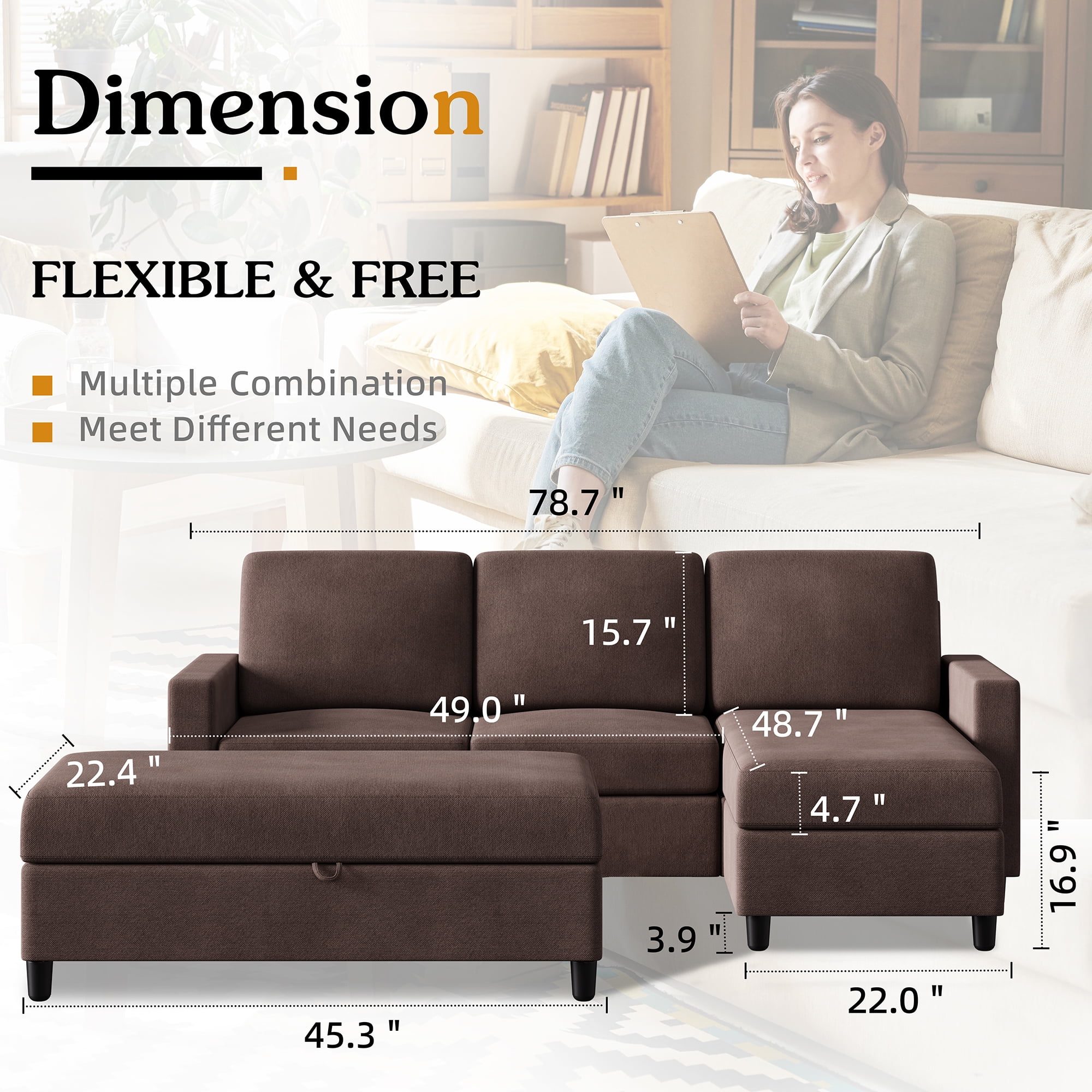 Lorenzo L Shape Sofa Malaysia Baci Living Room