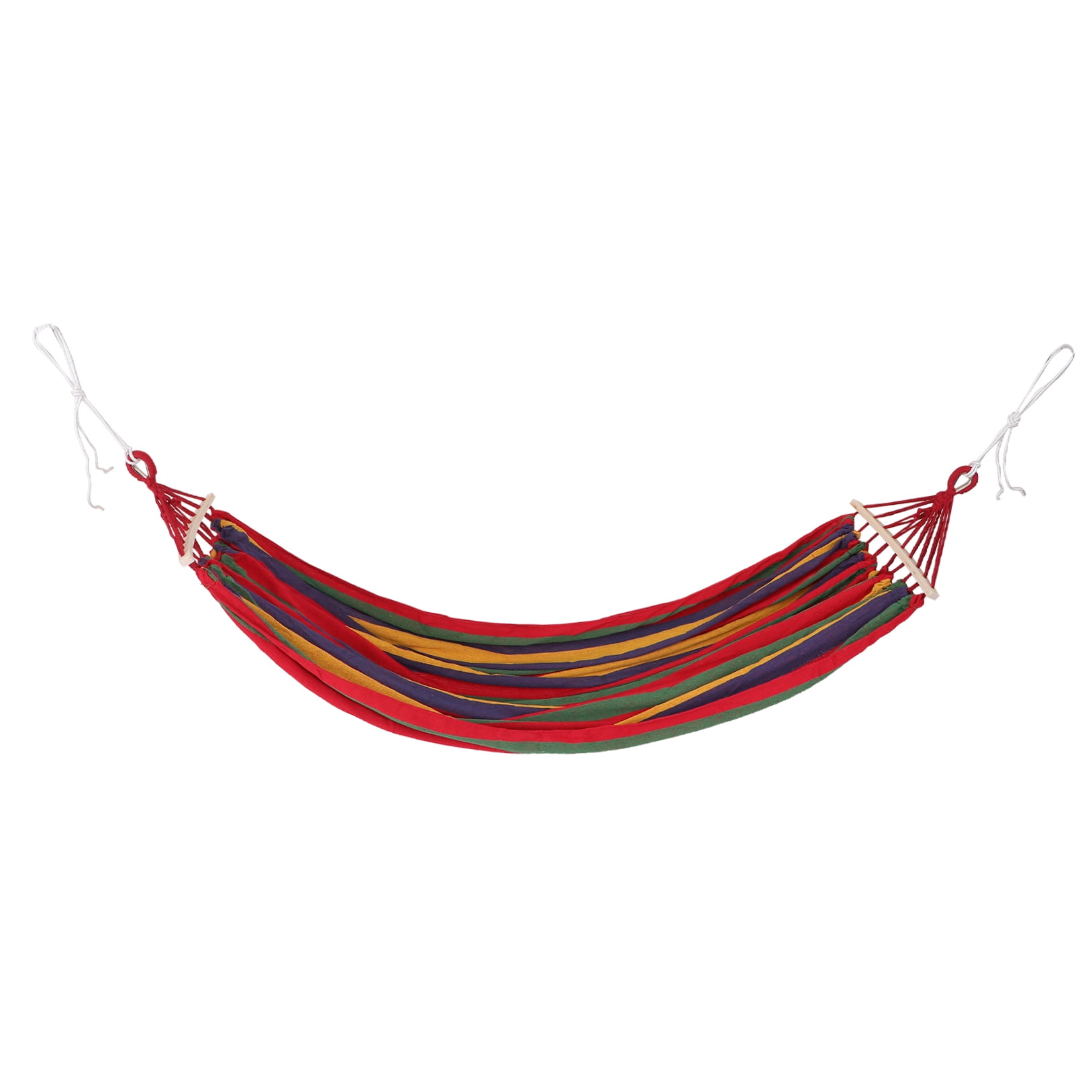 HONMEET Red Canvas Camping Hammock 85x61 Inches Lightweight Portable Outdoor Travel Hiking Gear with Carry Bag