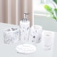thumbnail image 4 of Juego de accesorios para baño de 5 piezas: soporte para cepillos de dientes de resina y dispensador de loción. blanco, 4 of 8