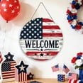 thumbnail image 4 of Independence Day America Wooden Hanging Decoration Patriotic Round Wall Decor For Home And Porch Festival Celebration Hanging Board Decoration, 4 of 6