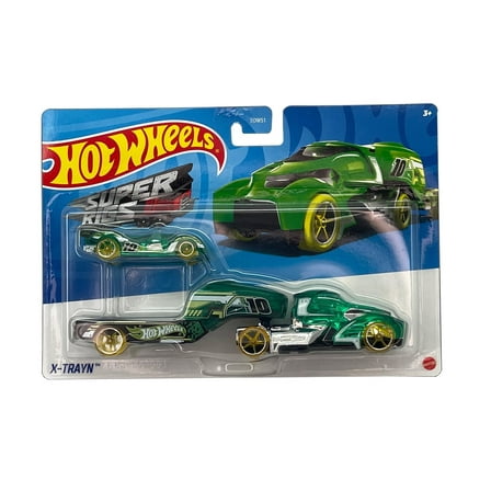 Hot Wheels Super Rigs Car and Truck Play Vehicles, Diecast X-TRAYN