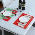 thumbnail image 5 of Christmas Table Mats Placemats Set of 4 Winter Holiday Xmas Kitchen Mat Dining Place mat，Happy New Year Accessory, 5 of 5