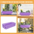 thumbnail image 6 of HEMOTON Balcony Flower Box Planter in Fence Shape, Window Box for Vegetables and Flowers, Outdoor Garden Planter, 6 of 8