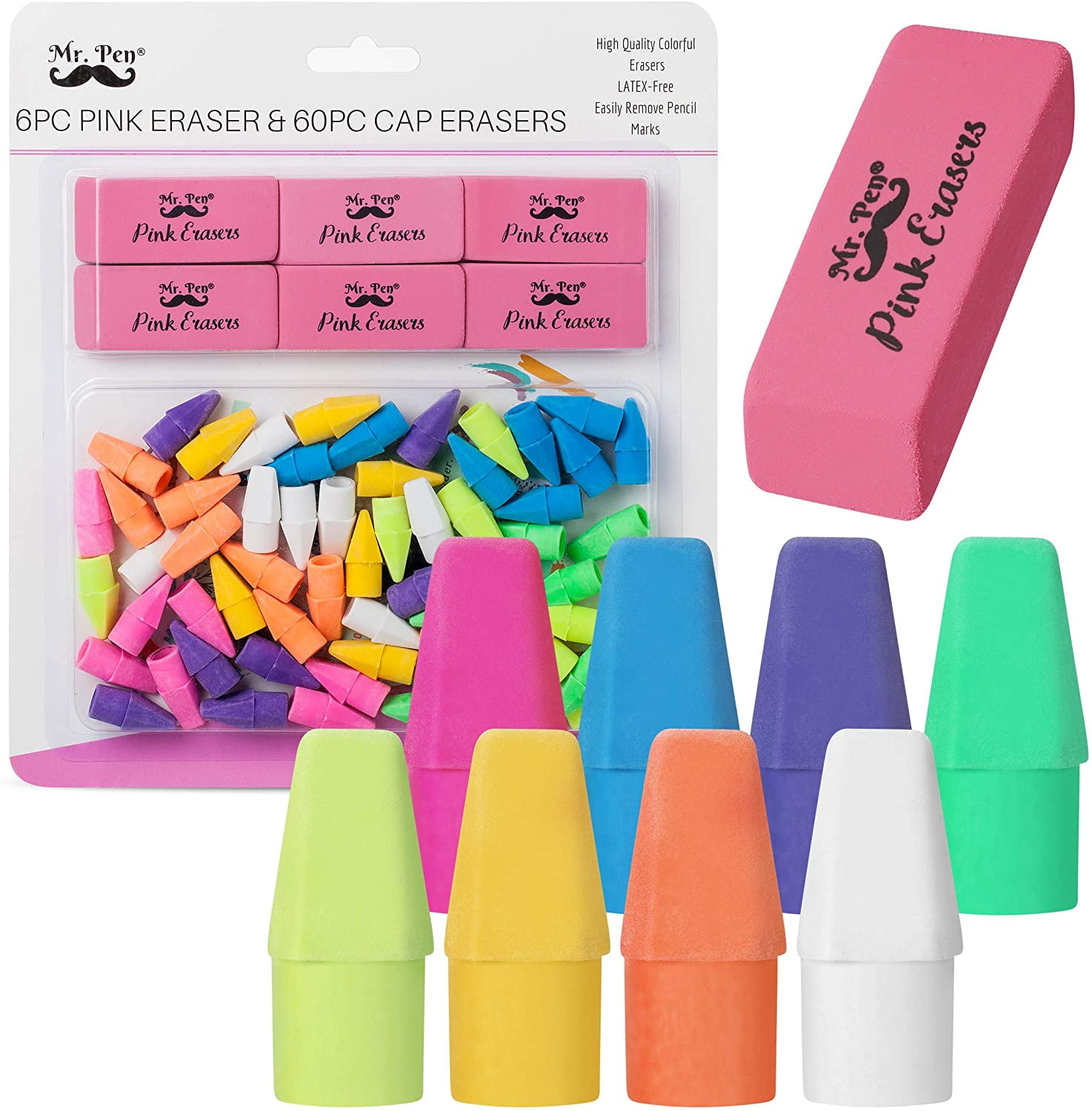 Mr. Pen- Art Eraser Set, 12Pcs, Pencil Eraser, Artist Eraser, Art Erasers,  Drawing Erasers, Eraser Pencils for Artists, Drawing Erasers for Artists