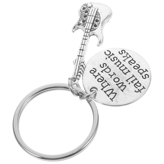Hemoton Music Keychain Metal Keychain Decorative Pendant Key Chain Purse Bag Charm