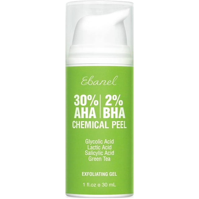 Gel exfoliante Chemical Peel Ebanel 30% AHA 2% BHA con té verde