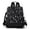 Black, variant on Women's Anti-Theft Backpack, Floral Print Faux Leather, Zipper Closure, Convertible Crossbody Strap, Travel Bag