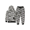 thumbnail image 2 of Biekopu Mens 2 Piece Set Tracksuit Camouflage Drawstring Sweatshirt Jogger Sweatpants Jogging Suits, 2 of 9