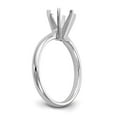 thumbnail image 6 of 14k White Gold Engagement Solitaire 2ct. Comfort Fit 6-Prong Ring Band with CZ Cubic Zirconia Size 7, 6 of 8